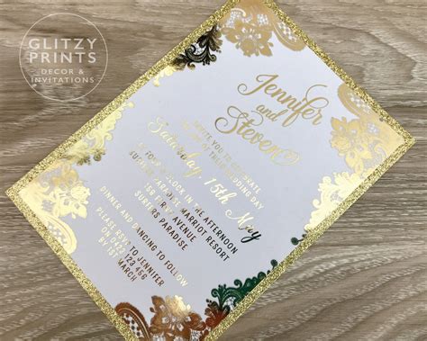 metallic foil invitation printing